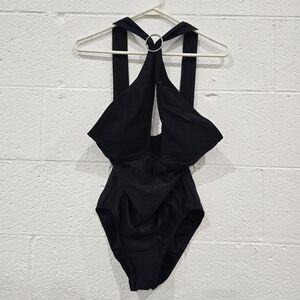 Black Halter One-Piece Swimsuit